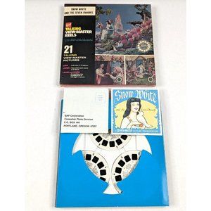 Talking View-Master GAF Snow White And Seven‎ Dwarfs 3 Reel Boxed Set AVB300 VTG